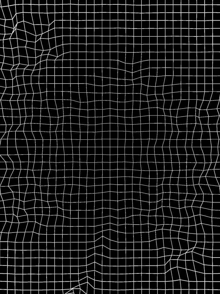 Abstract Distorted Grid by Josie George — canvas wall art