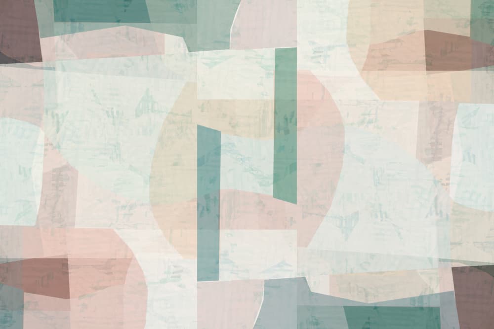 Soft Geometric Shapes by cartissi — canvas wall art