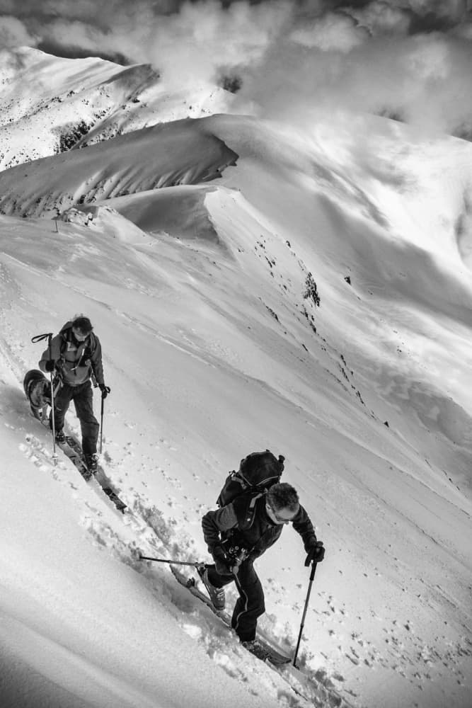 Backcountry Ski Ascent by Matej Rumansky — canvas wall art