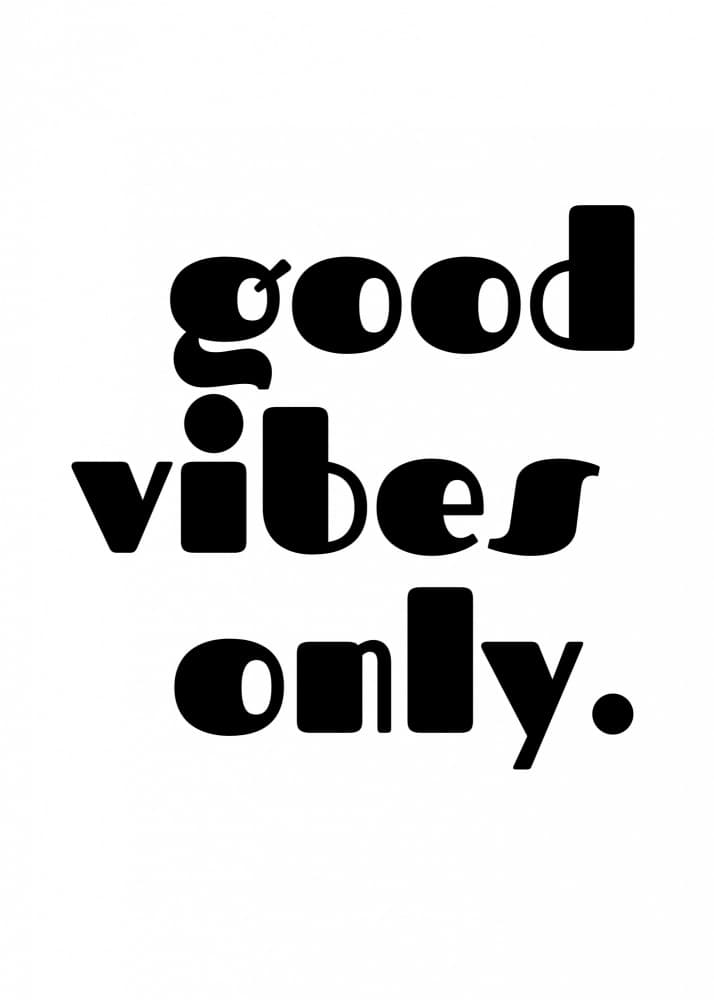 Good Vibes Only by Kristina N. - SoulArt Shop — canvas wall art
