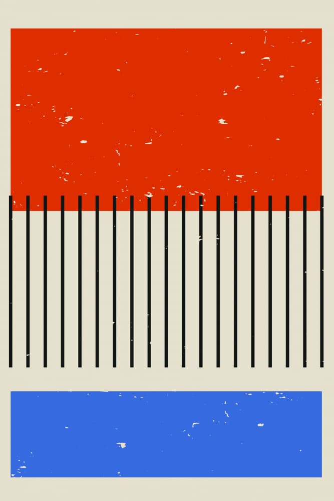 Modern Geometric Color Blocks by jay stanley — canvas wall art