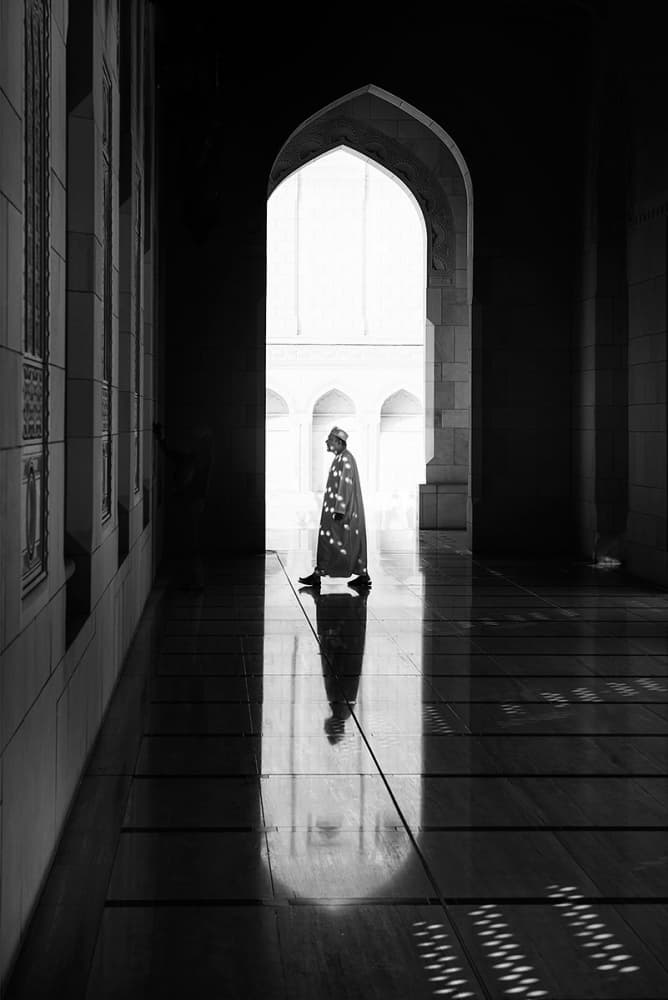 Reflected Man In Archway by Jure Kravanja — canvas wall art