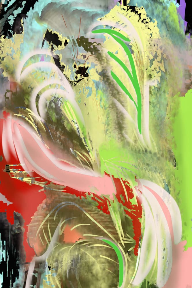 Vibrant Floral Abstract by Dpaulinos Silva — canvas wall art
