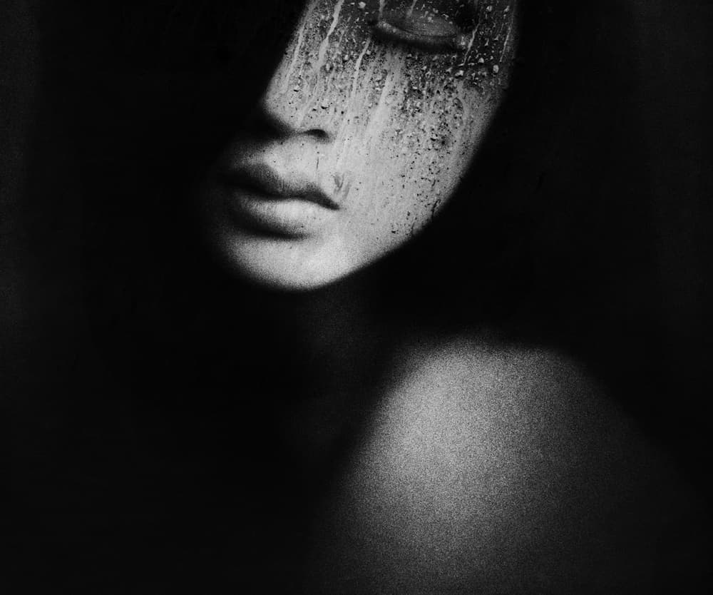 Raindrops on Her Skin by Hari Sulistiawan — canvas wall art