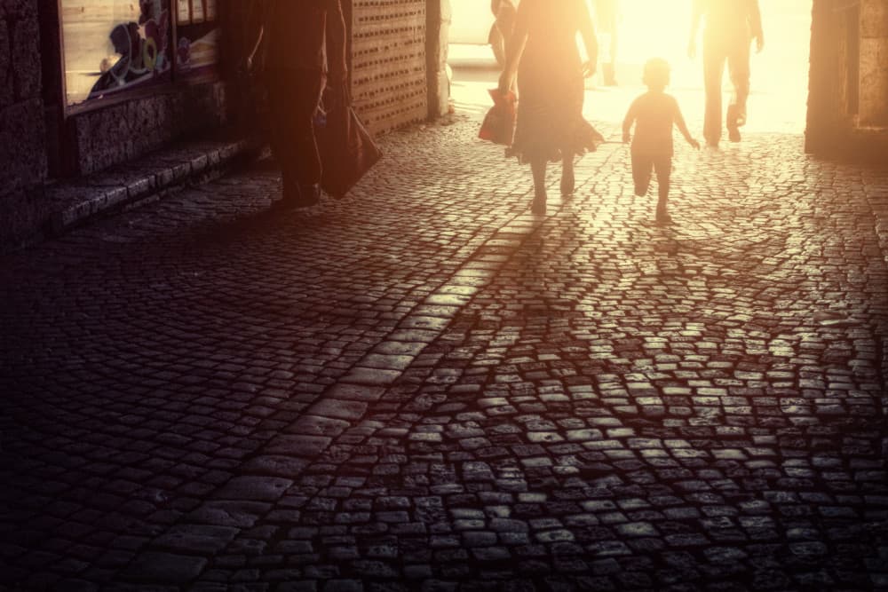 Walking Towards Light by Bojan Dzodan — canvas wall art