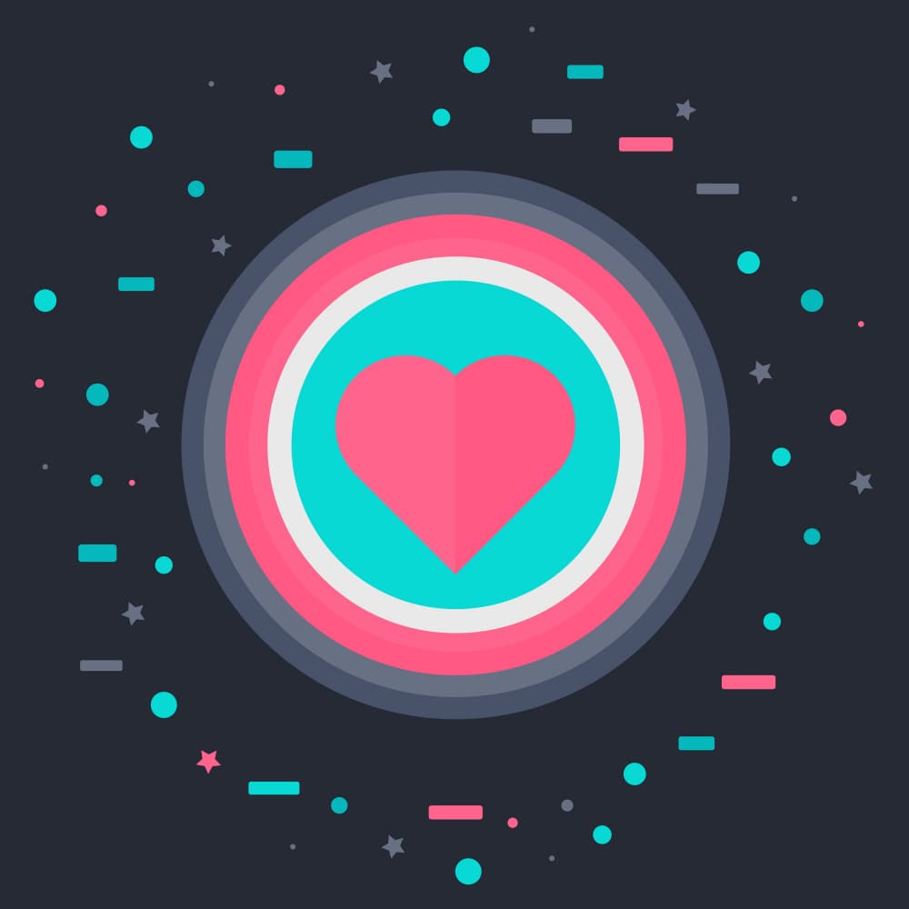 Pink Heart Celebration by Marika Barsrsind — canvas wall art