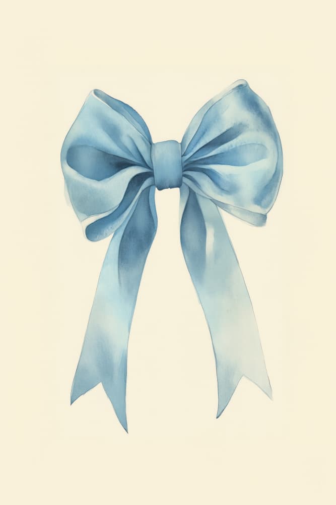 Bluebow by Treechild — canvas wall art