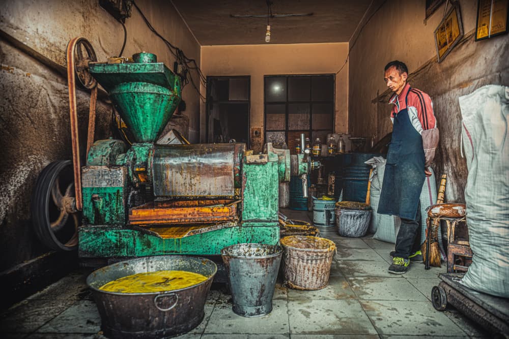 Industrial Oil Production by Marco Tagliarino — canvas wall art