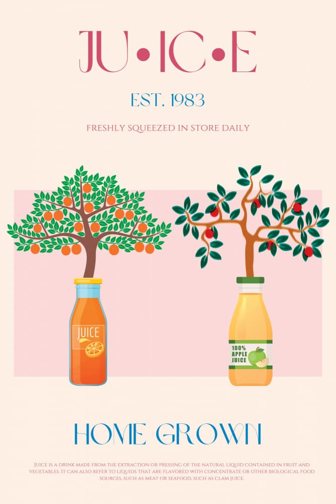 Home Grown Juices by Nazma Khokhar — canvas wall art