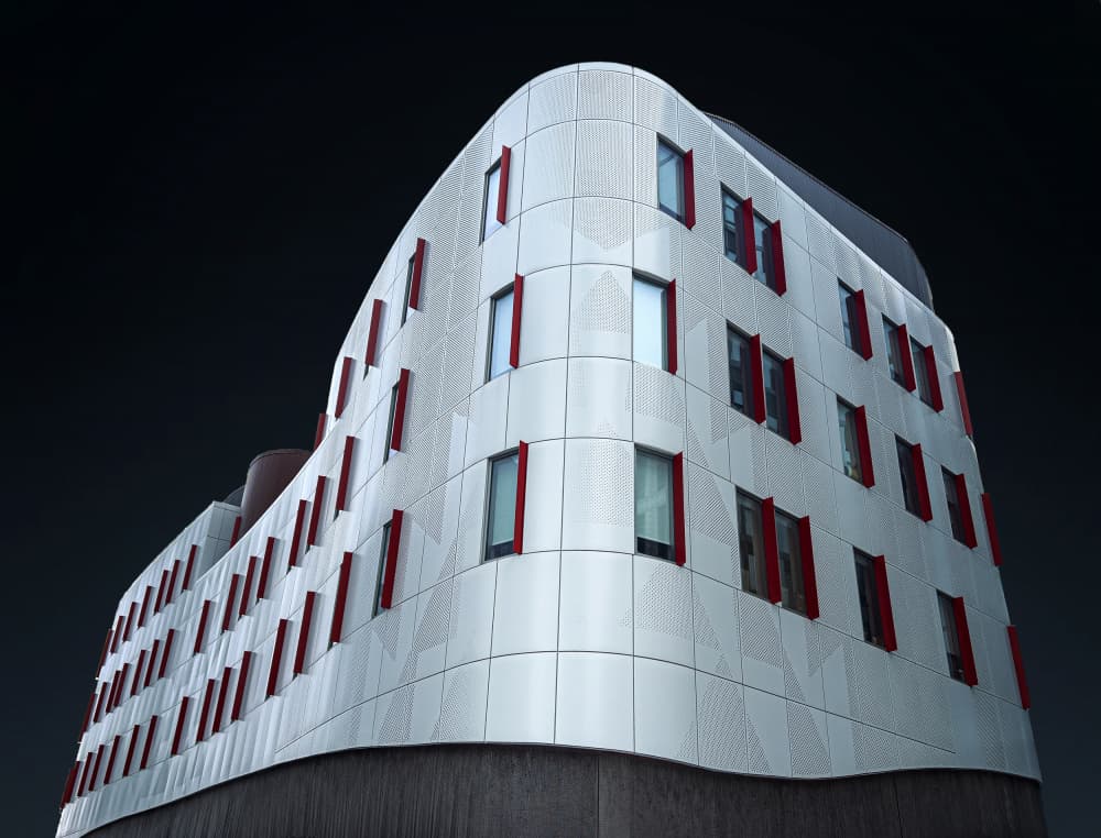 Modern Curved Building by Louie Luo — canvas wall art