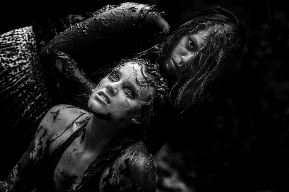 Wild Mud Women by Joe Boehmer — canvas wall art