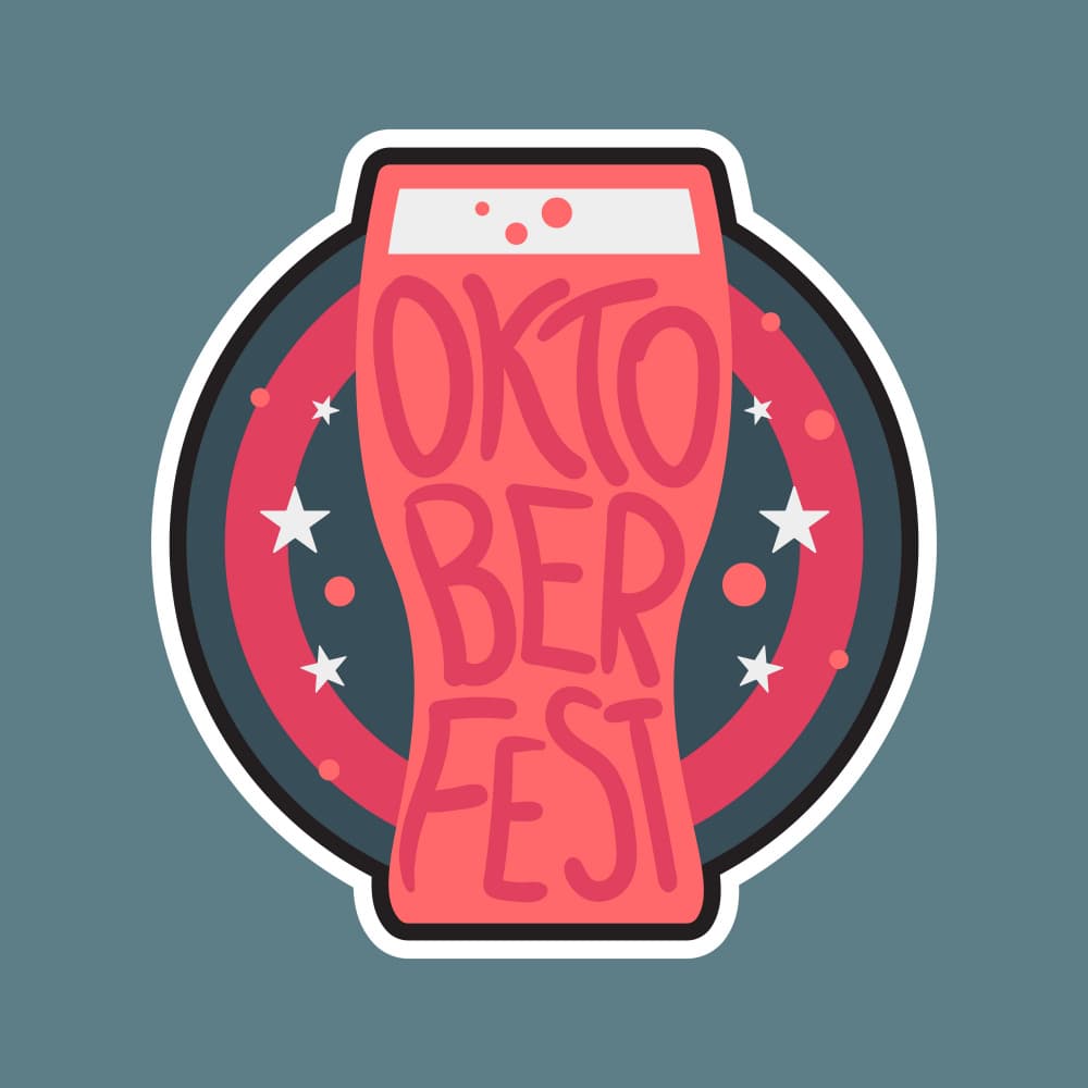 Oktoberfest Beer Glass by Marika Barsrsind — canvas wall art
