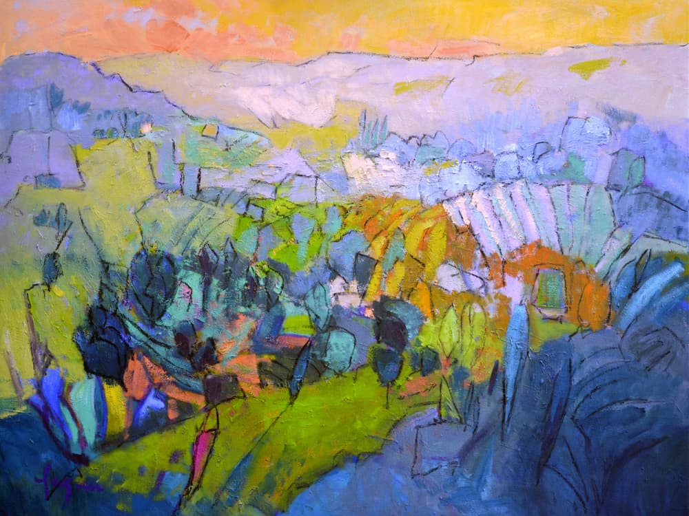 Colorful Panorama by Dorothy Fagan — canvas wall art