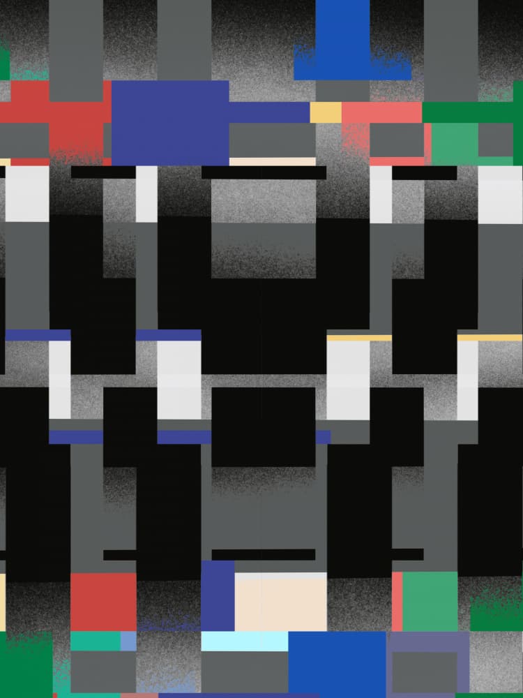 Dynamic Color Geometry by Little Dean — canvas wall art