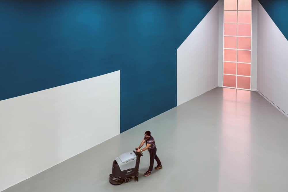 Geometric Room Cleaner by Lus Joosten — canvas wall art