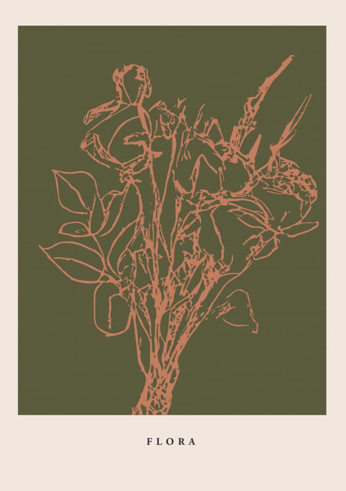 Floralineno05 by Treechild — canvas wall art