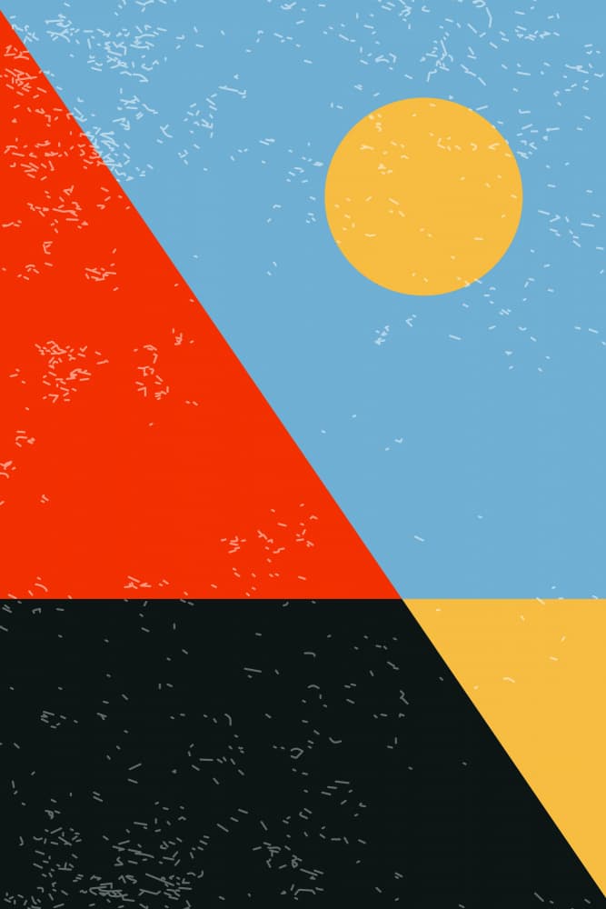 Geometric Sunscape by jay stanley — canvas wall art