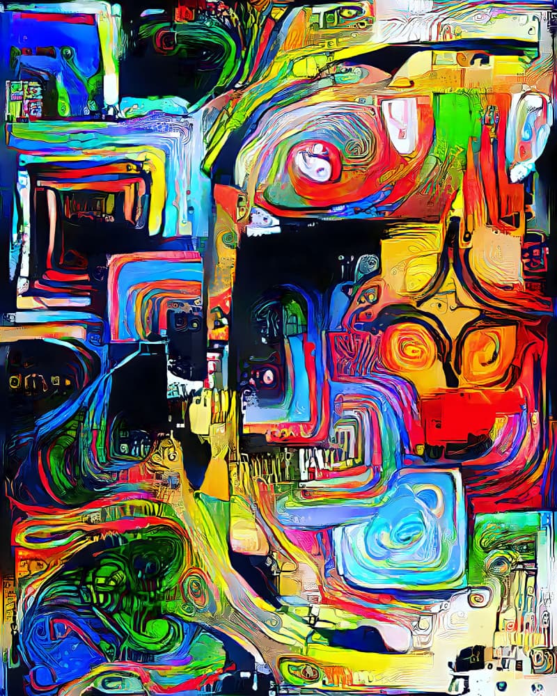 Dynamic Swirling Colors by mnemonixART — canvas wall art