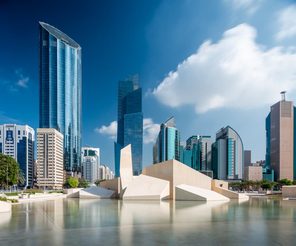 Modern Architecture Reflection by Mohammed Hasan Al Janabi — canvas wall art