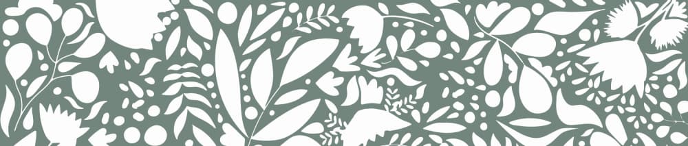 Sage Green Botanical Pattern by Sarah Manovski — canvas wall art