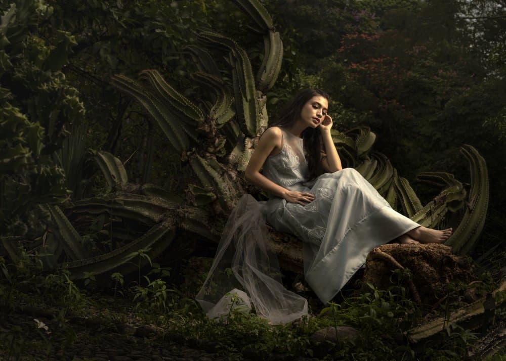 Serene Woman Deep in Nature by Magdalena Fifi — canvas wall art