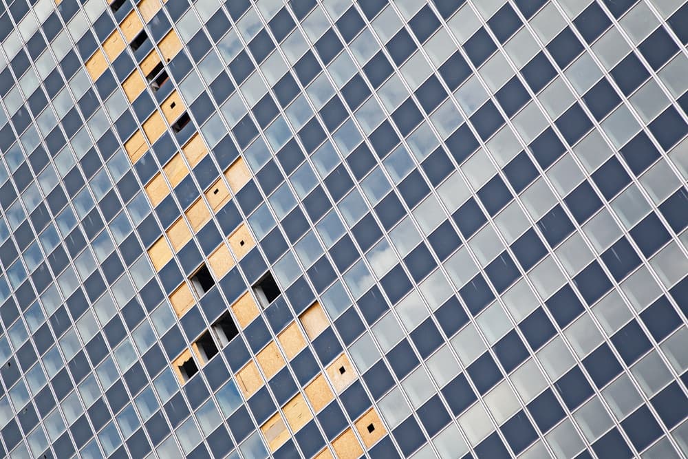 Broken Facade Geometry by Hans Peter Rank — canvas wall art