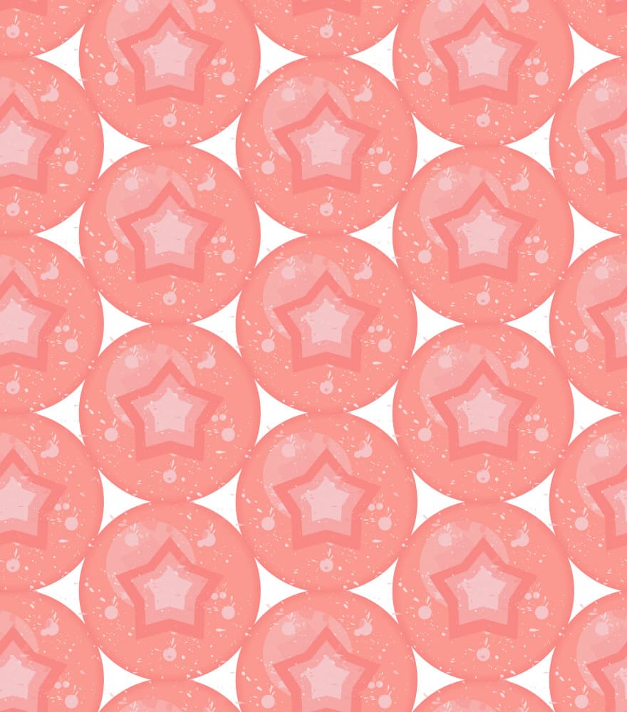 Soft Pink Star Pattern by Marika Barsrsind — canvas wall art