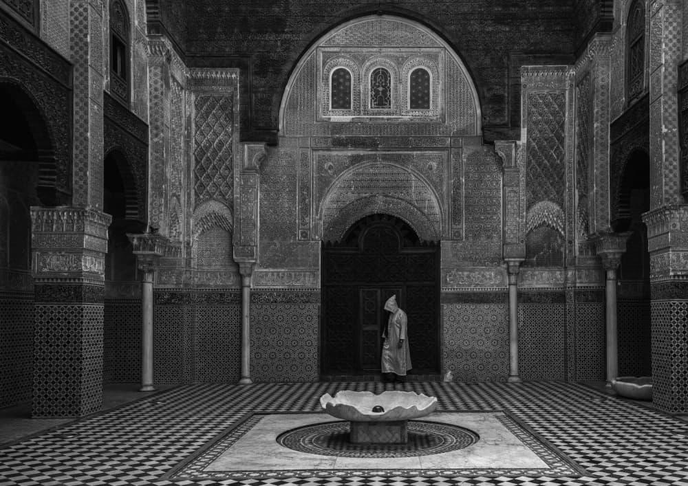 Historic Moroccan Courtyard by Gulsen Yilman — canvas wall art