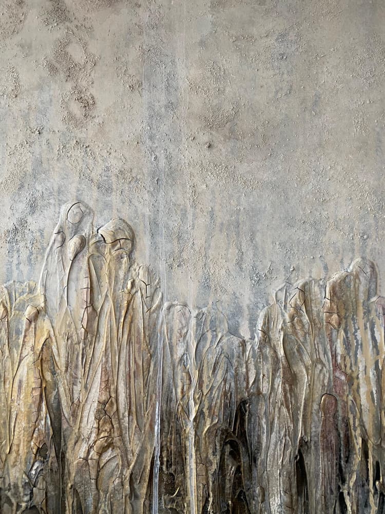 Silent Standing Figures by Gabriela Aleksandra Szuba — canvas wall art