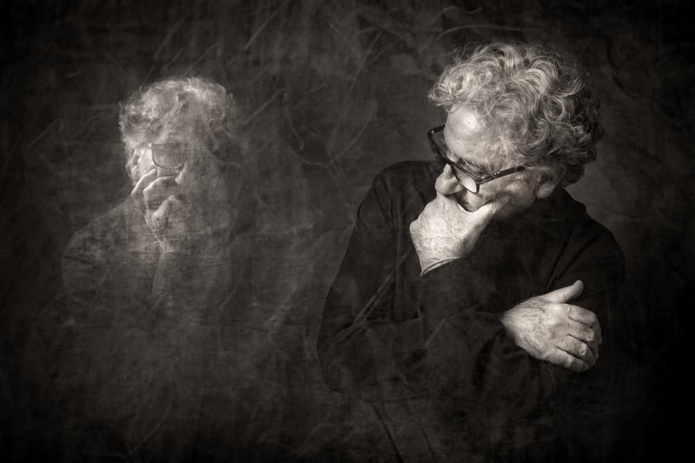 Man's Pensive Reflection by Vito Guarino — canvas wall art