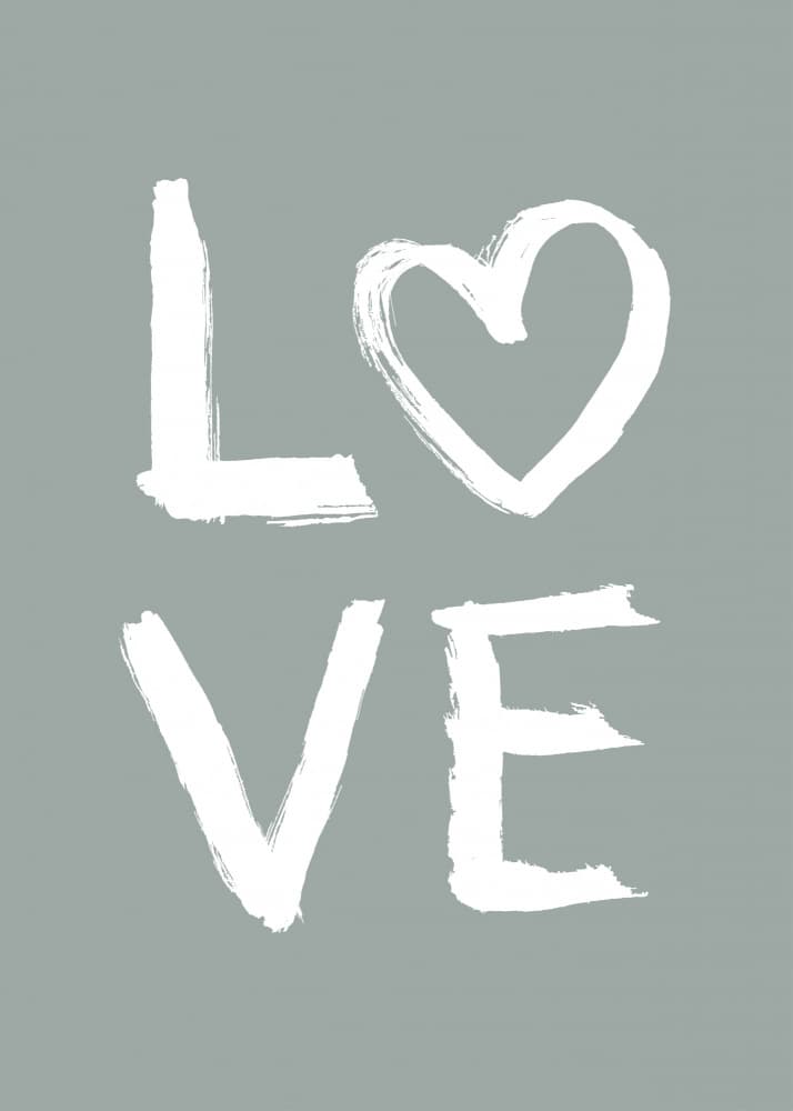 Brushstroke Love Heart by Aminah Eleonora — canvas wall art