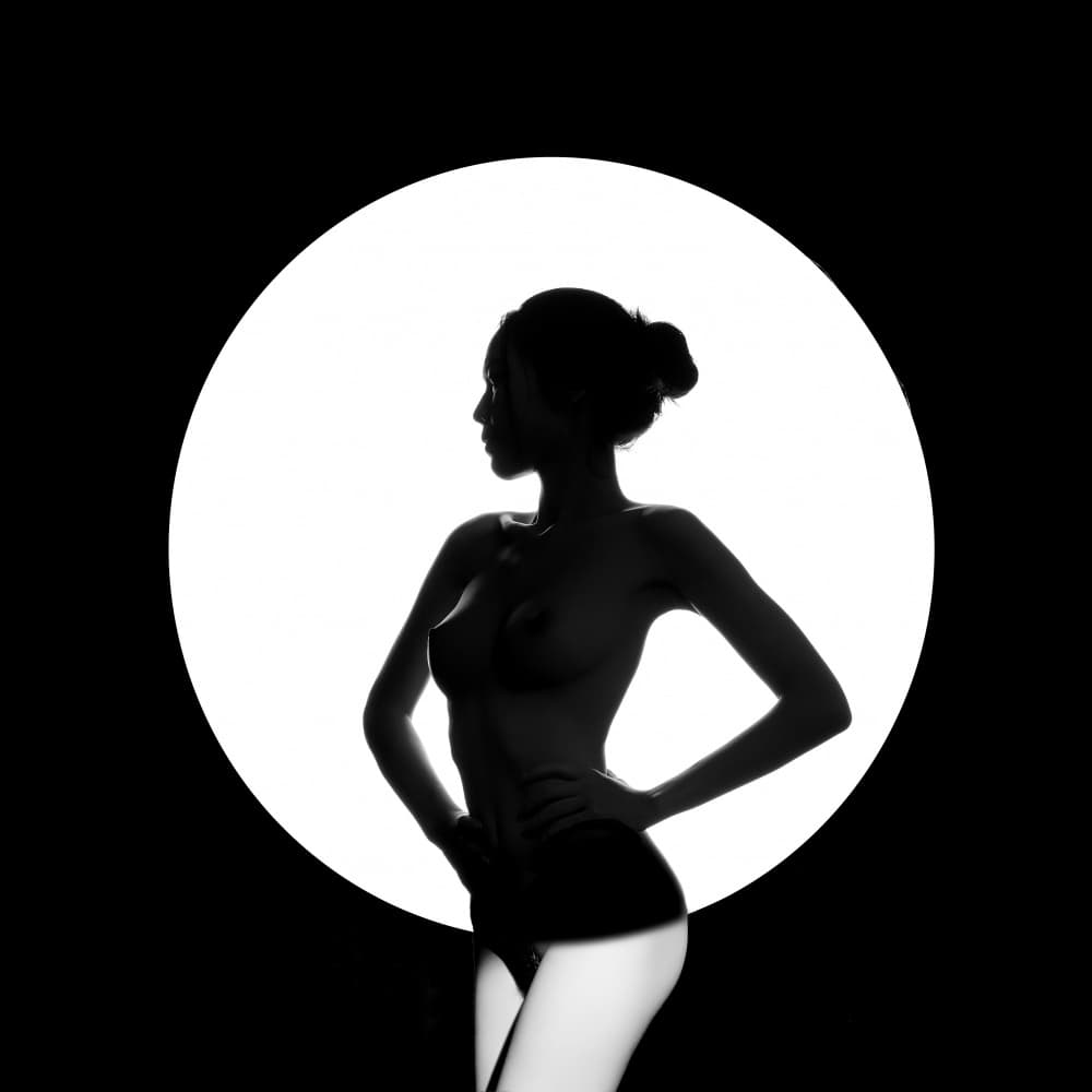 Moonlit Female Form by Pi Rain — canvas wall art