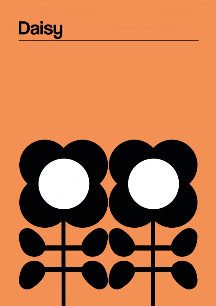 Minimalist Daisy Blooms by Frances Collett — canvas wall art