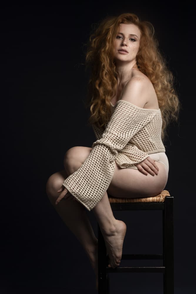 Sensual Redhead Portrait by Jan Slotboom — canvas wall art