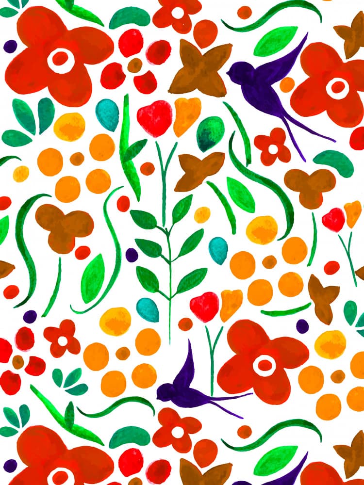 Happy Garden by Elizabeth C — canvas wall art