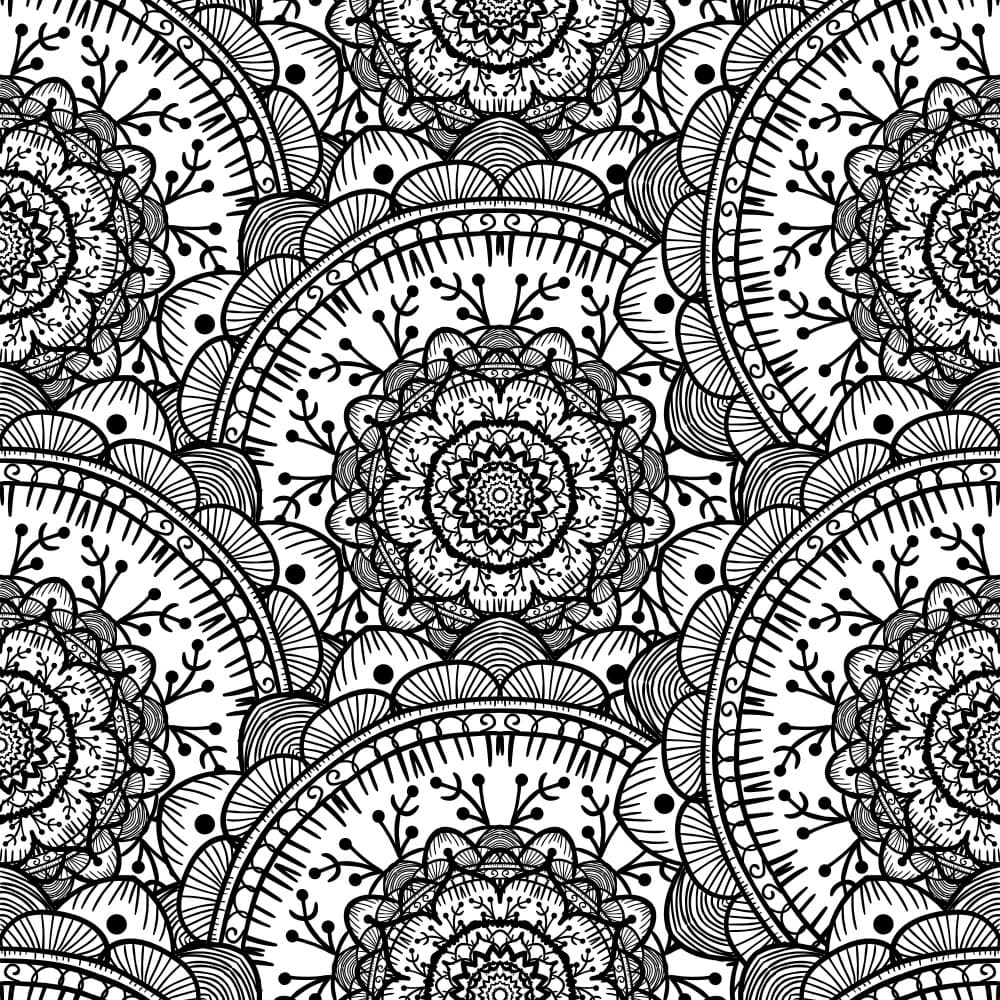 Intricate Mandala Pattern by Marika Barsrsind — canvas wall art