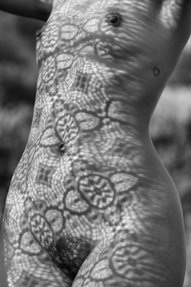 Lace Shadow Body by Jan Blasko — canvas wall art