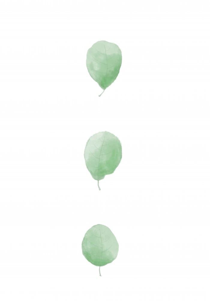 Green Watercolor Leaves by Pictufy Studio II — canvas wall art