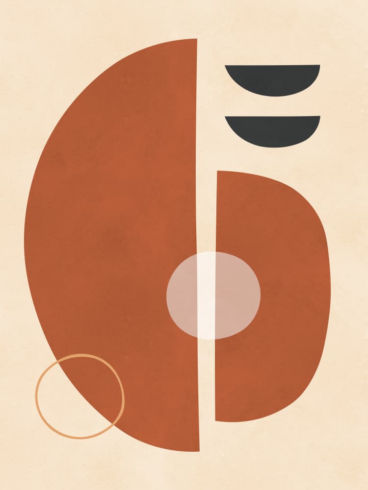Earthy Abstract Balance by Vitor Costa — canvas wall art