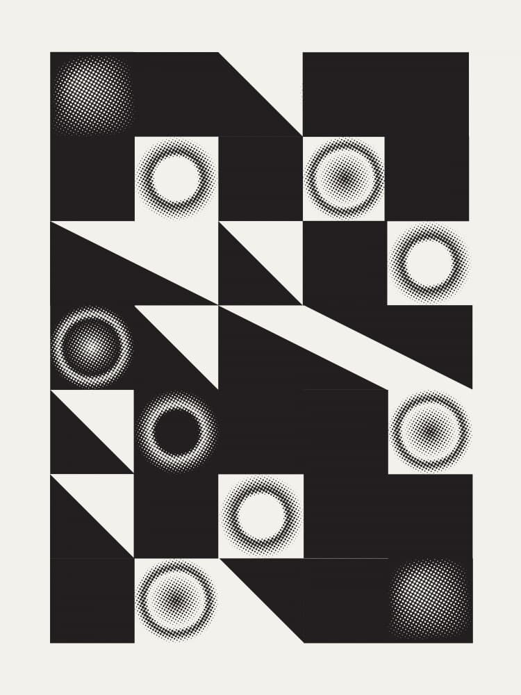 Modern Optical Pattern by Little Dean — canvas wall art