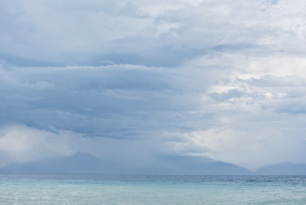 Misty Ocean Horizon by Photolovers — canvas wall art