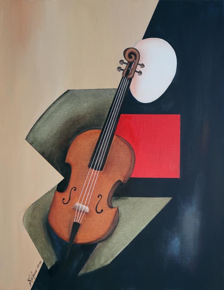 Abstract Cello Study by Alexander Trifonov — canvas wall art