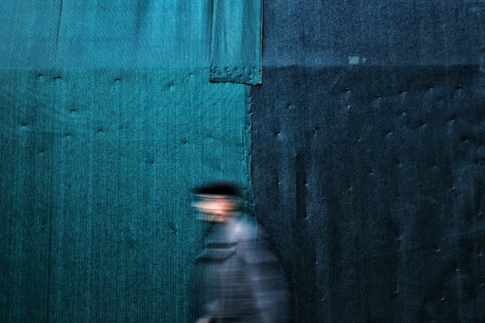 Deep Teal Movement by Ali Ayer — canvas wall art
