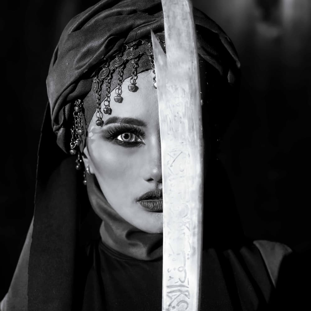 Mysterious Blade Gaze by Agus Adriana — canvas wall art
