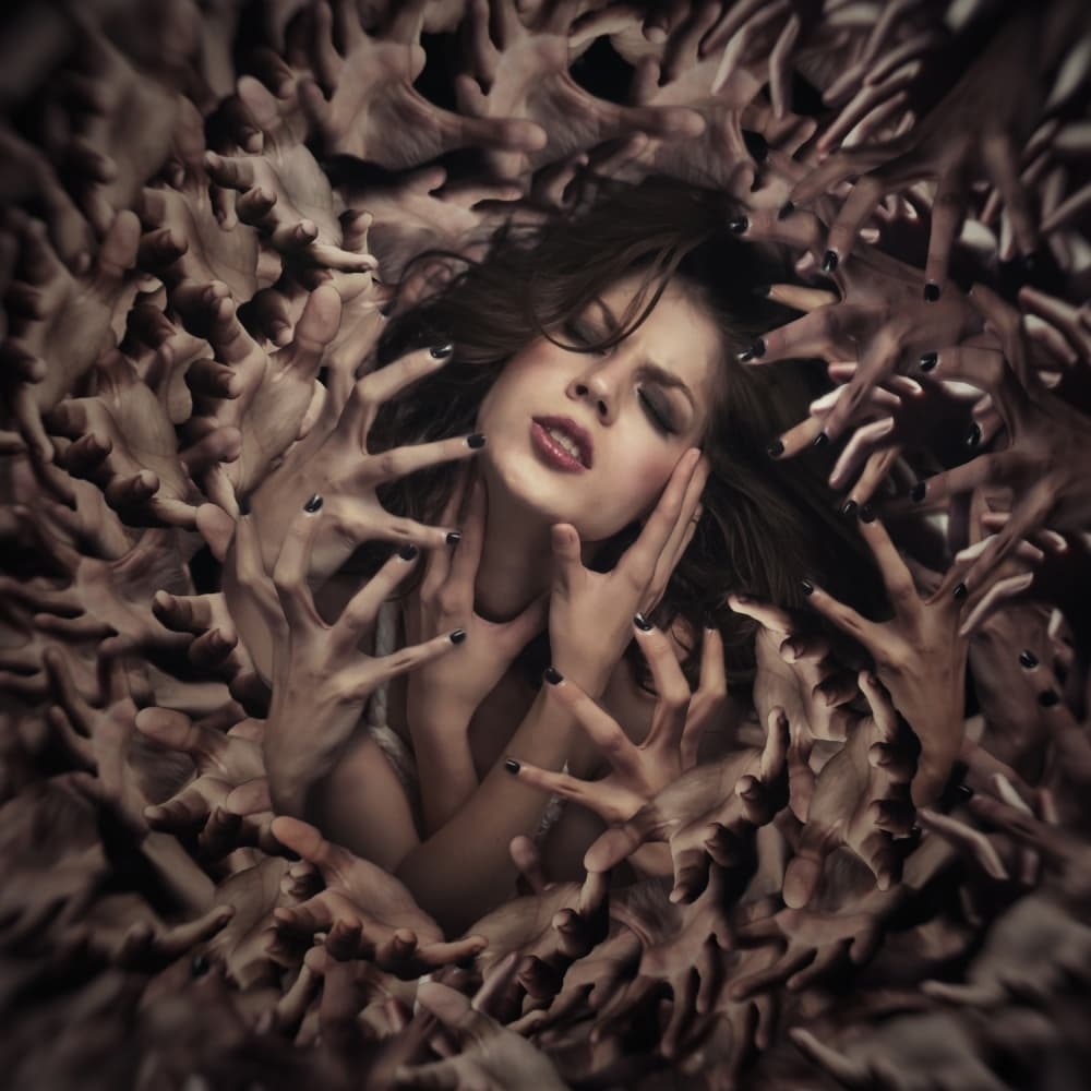 Surreal Grasp by hardibudi — canvas wall art