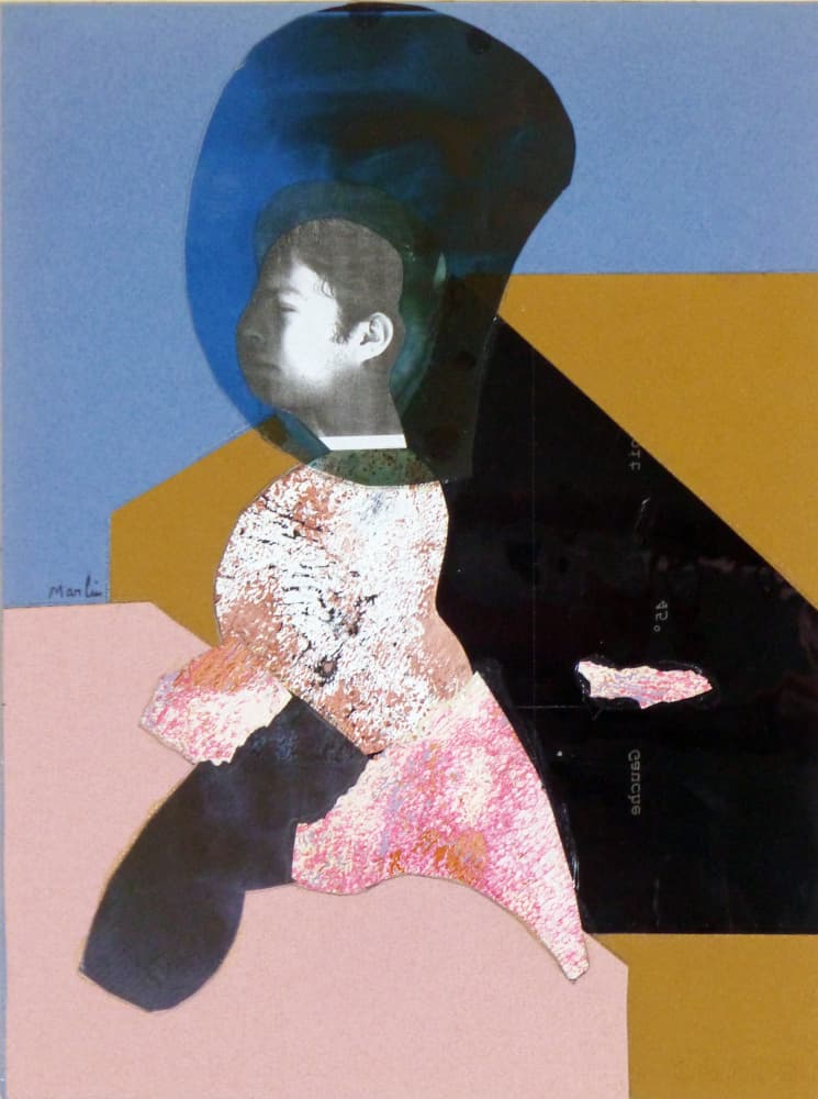Modern Profile Collage by Pascal Marlin — canvas wall art