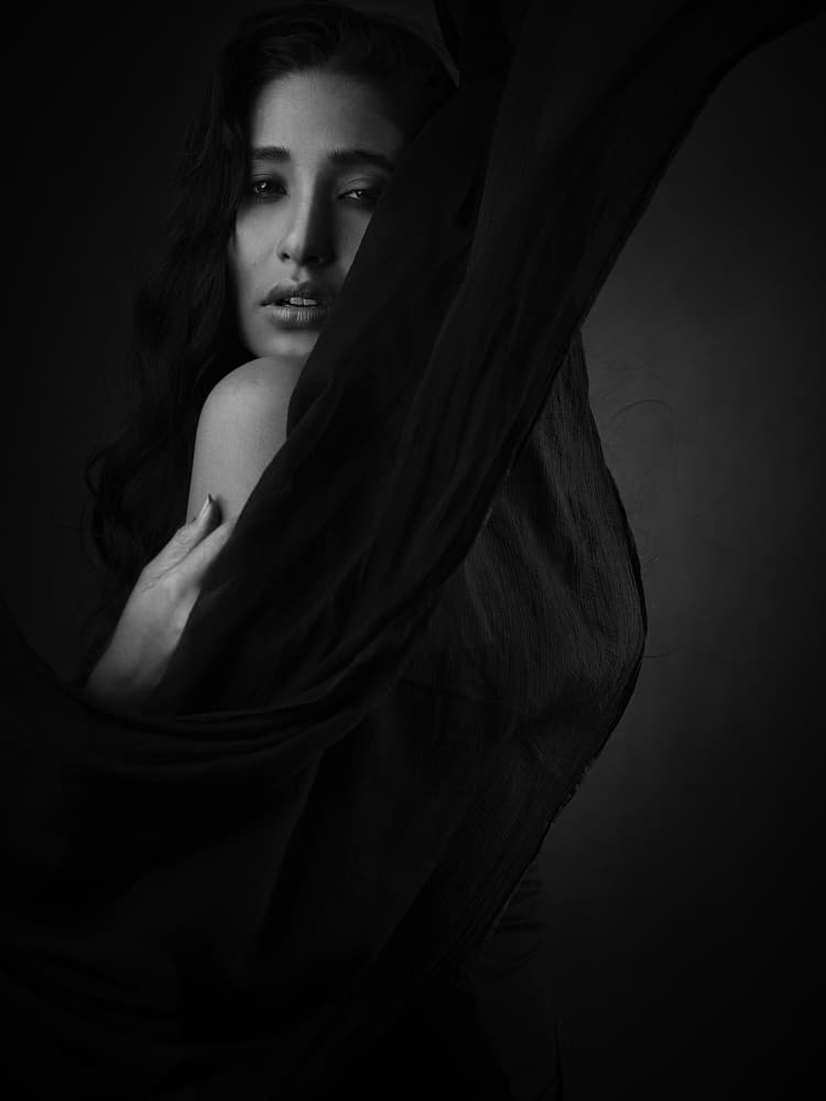 Alluring Dark Portrait by James Mahfuz — canvas wall art