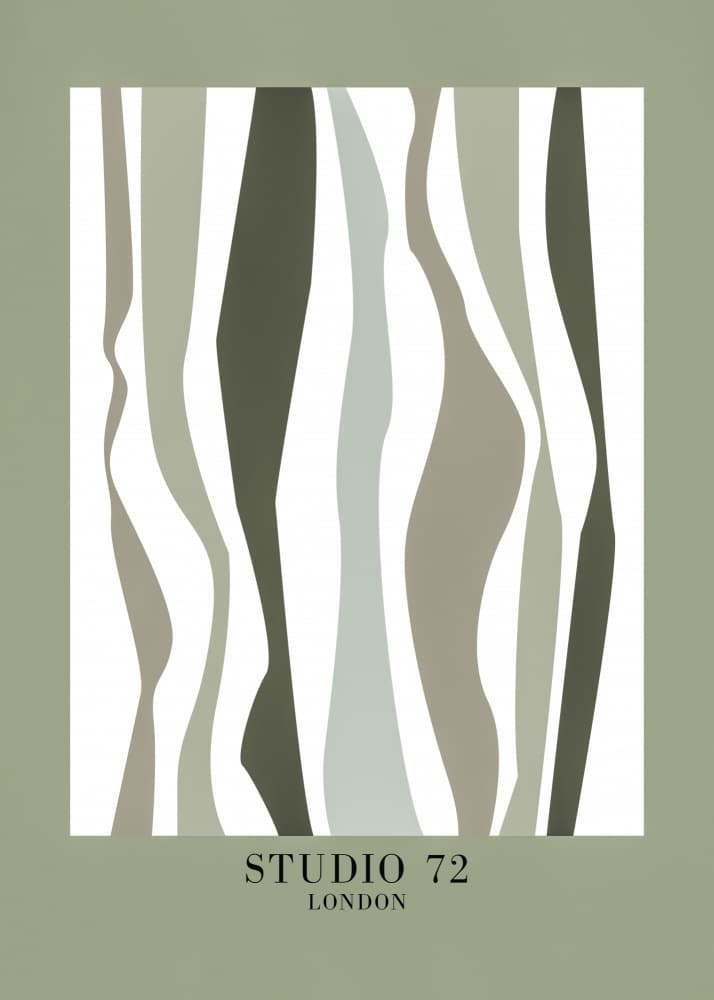 Abstract Green Flow by Pictufy Studio II — canvas wall art