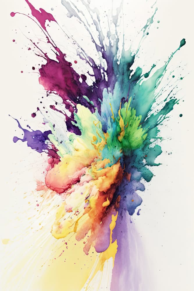 Vibrant Color Explosion by Mauro — canvas wall art