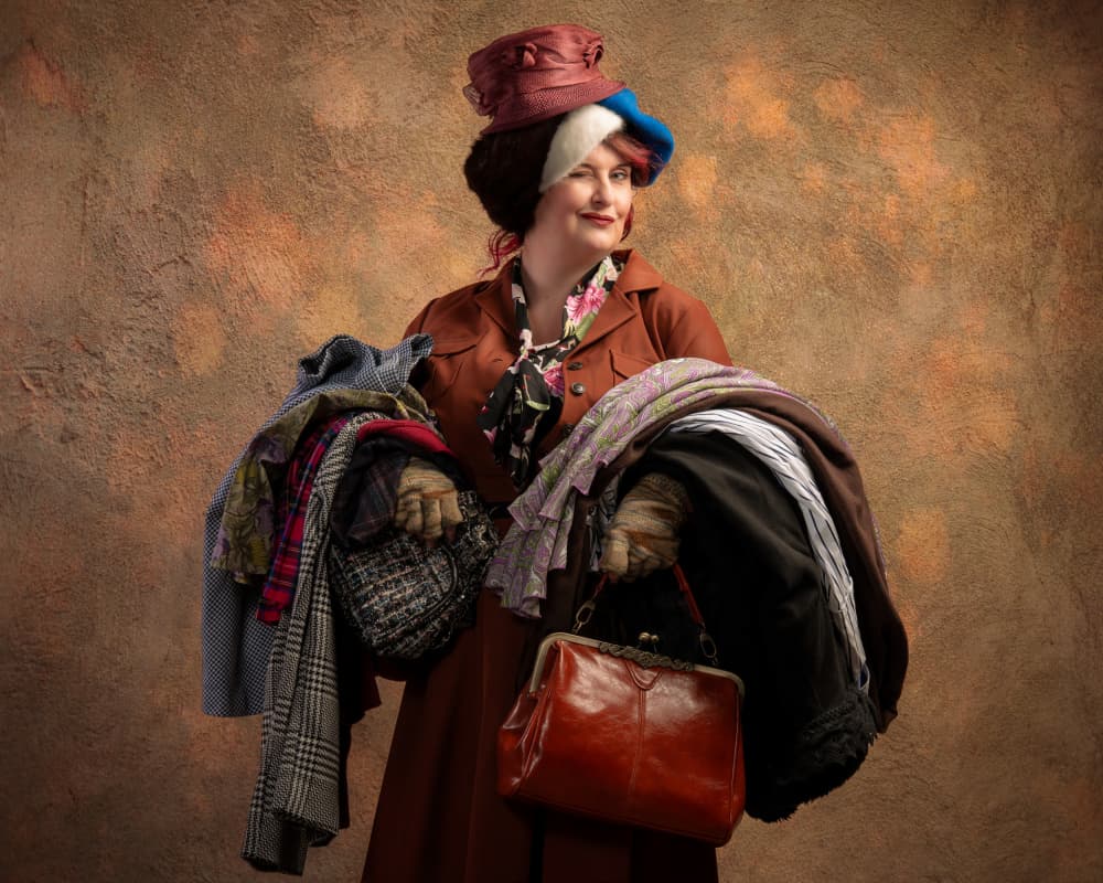 Vintage Shopping Spree by Ineke Mighorst — canvas wall art